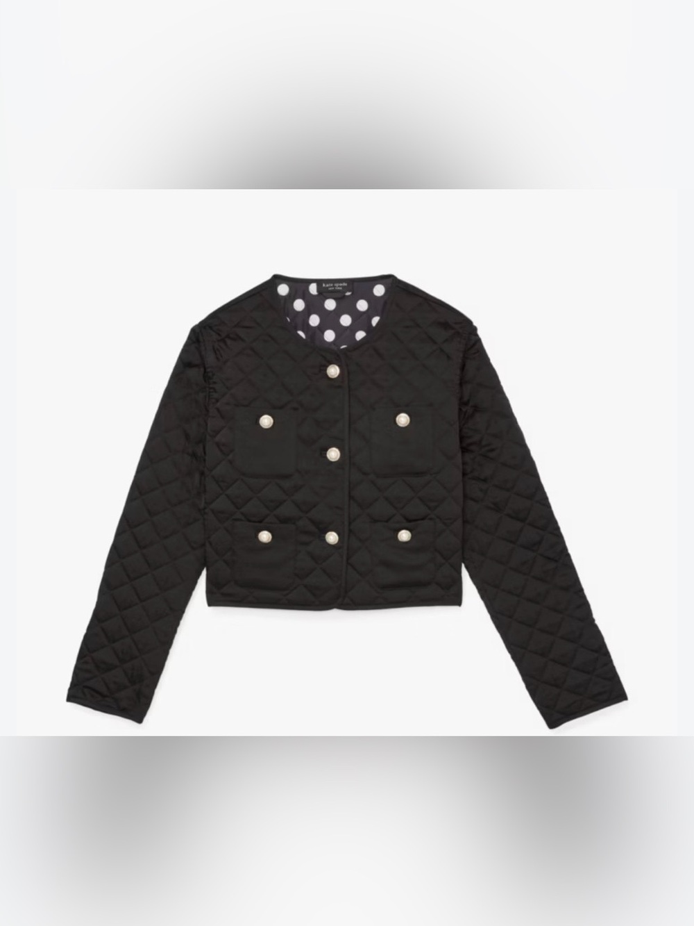 Kate Spade Quilted Lady Jacket, SZ 8. NWT